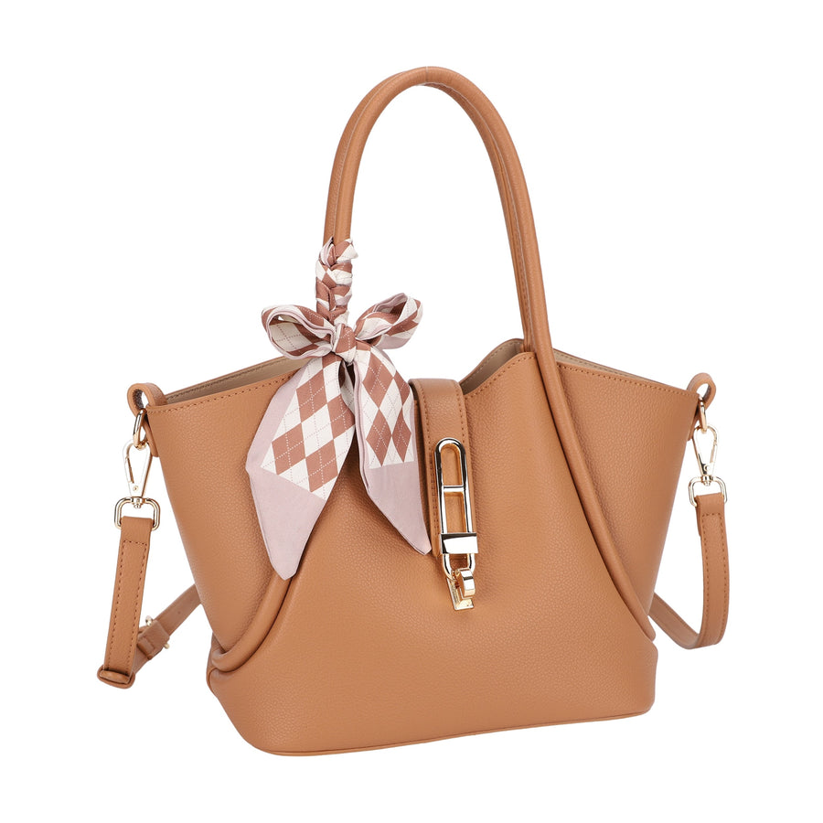 Valentina Tote with Scarf Tie